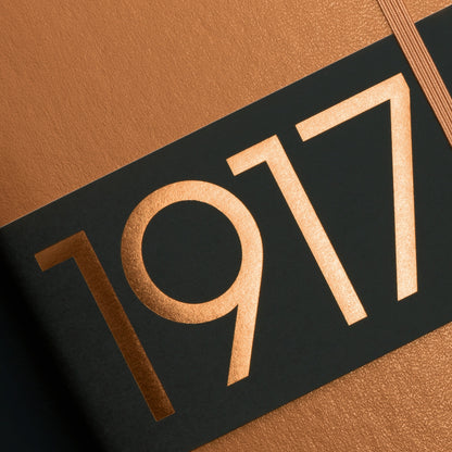 Leuchtturm1917 金属版 A6 袖珍笔记本铜色 - 直纹