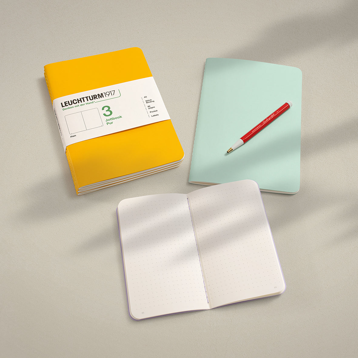 Leuchtturm1917 A6 Pocket & A5 Medium Jottbook Pur Range