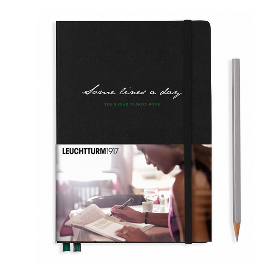 Leuchtturm1917 Some Lines A Day A5 中号笔记本黑色