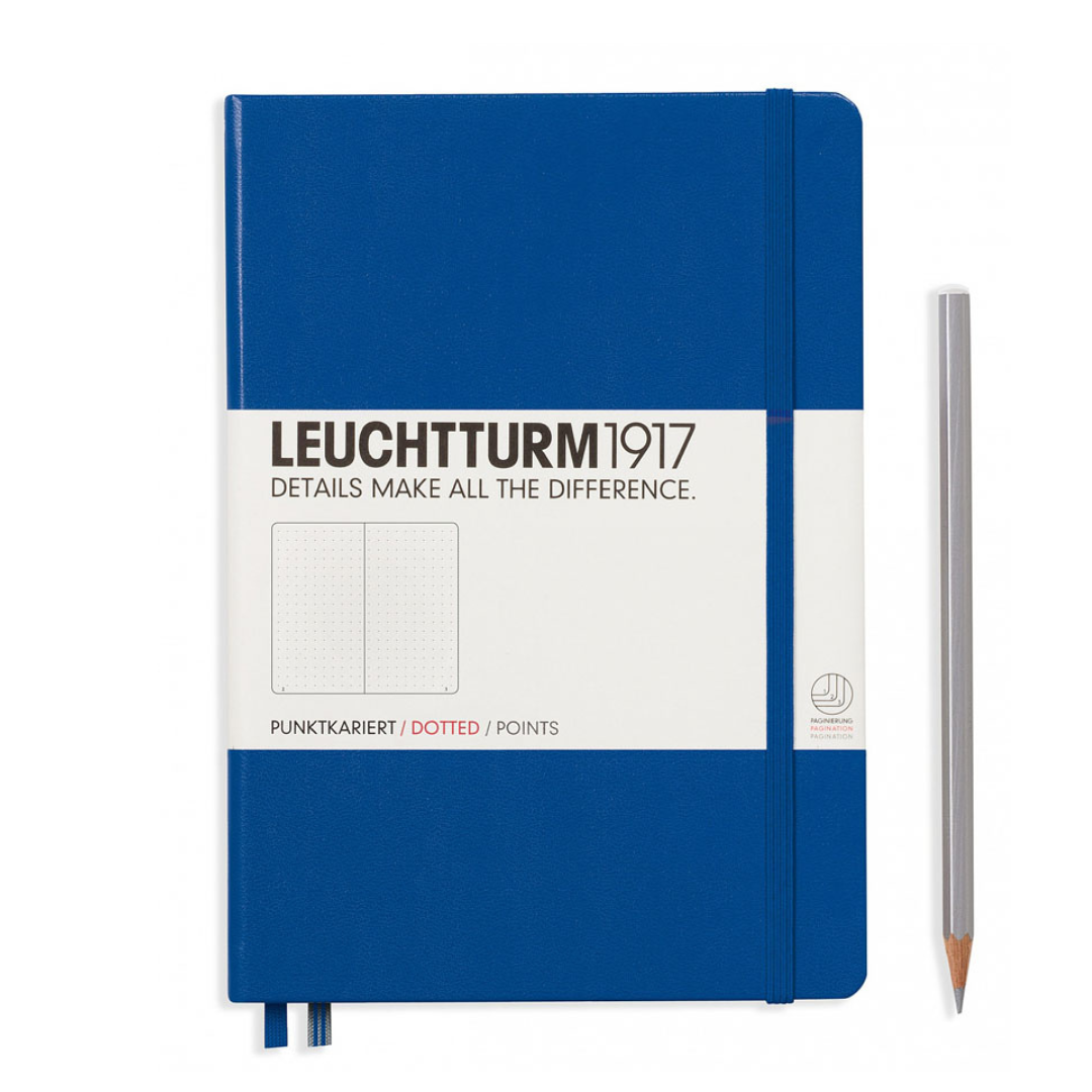 Leuchtturm1917 精装 A5 中型笔记本宝蓝色 - 点状