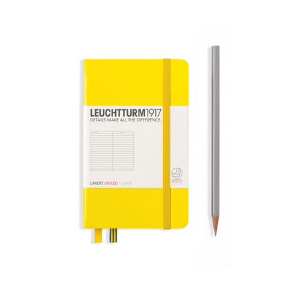 Leuchtturm1917 A6 Pocket Hardcover Notebook - Lemon / Ruled