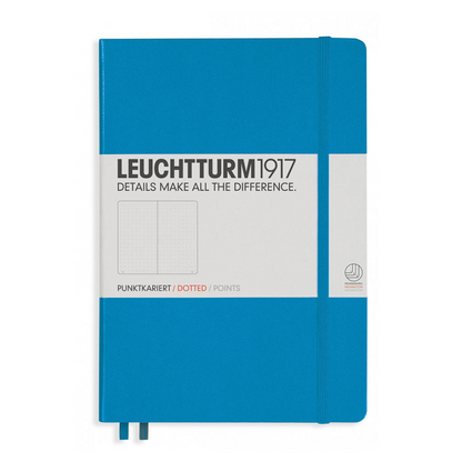 Leuchtturm1917 A5 Medium Hardcover Notebook - Azure / Dotted