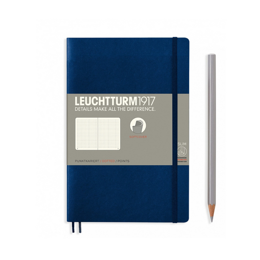 Leuchtturm1917 B6+ Softcover Notebook - Navy / Dotted