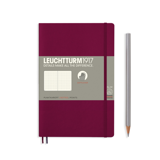 Leuchtturm1917 B6+ Softcover Notebook - Port Red / Dotted