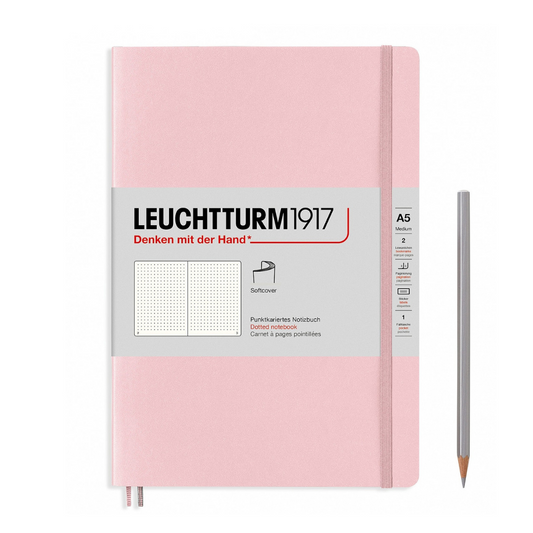 Leuchtturm1917 Softcover A5 Serbuk Notebook Sederhana - Bertitik