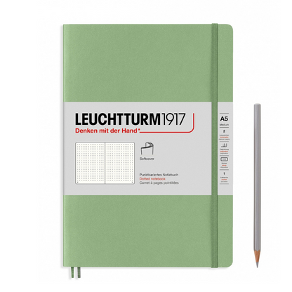 Leuchtturm1917 Softcover A5 Notebook Medium Sage - Bertitik