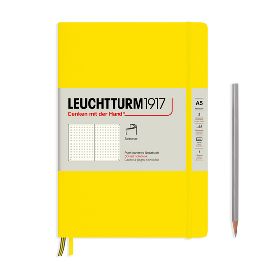 Leuchtturm1917 Softcover A5 Medium Notebook Lemon - 圆点