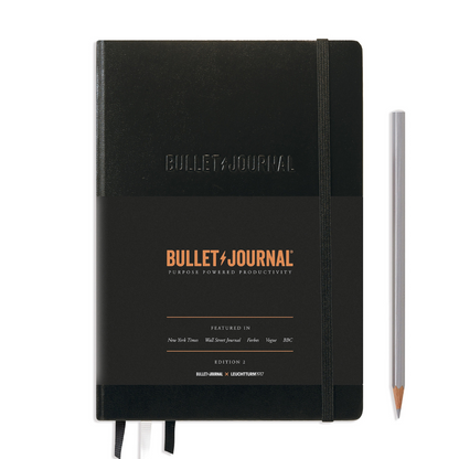 Leuchtturm1917 Bullet Journal Edition 2 A5 Medium Hardcover Notebook - Dotted / Black