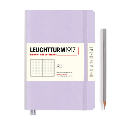 Leuchtturm1917 A5 Medium Softcover Notebook - Lilac / Dotted