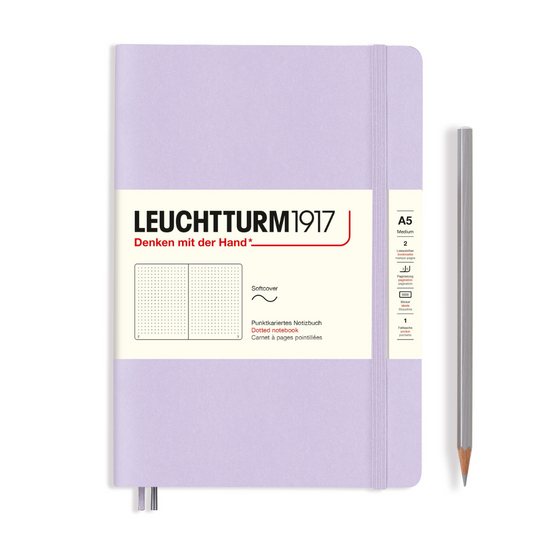 Leuchtturm1917 Softcover A5 中号笔记本丁香紫 - 点缀