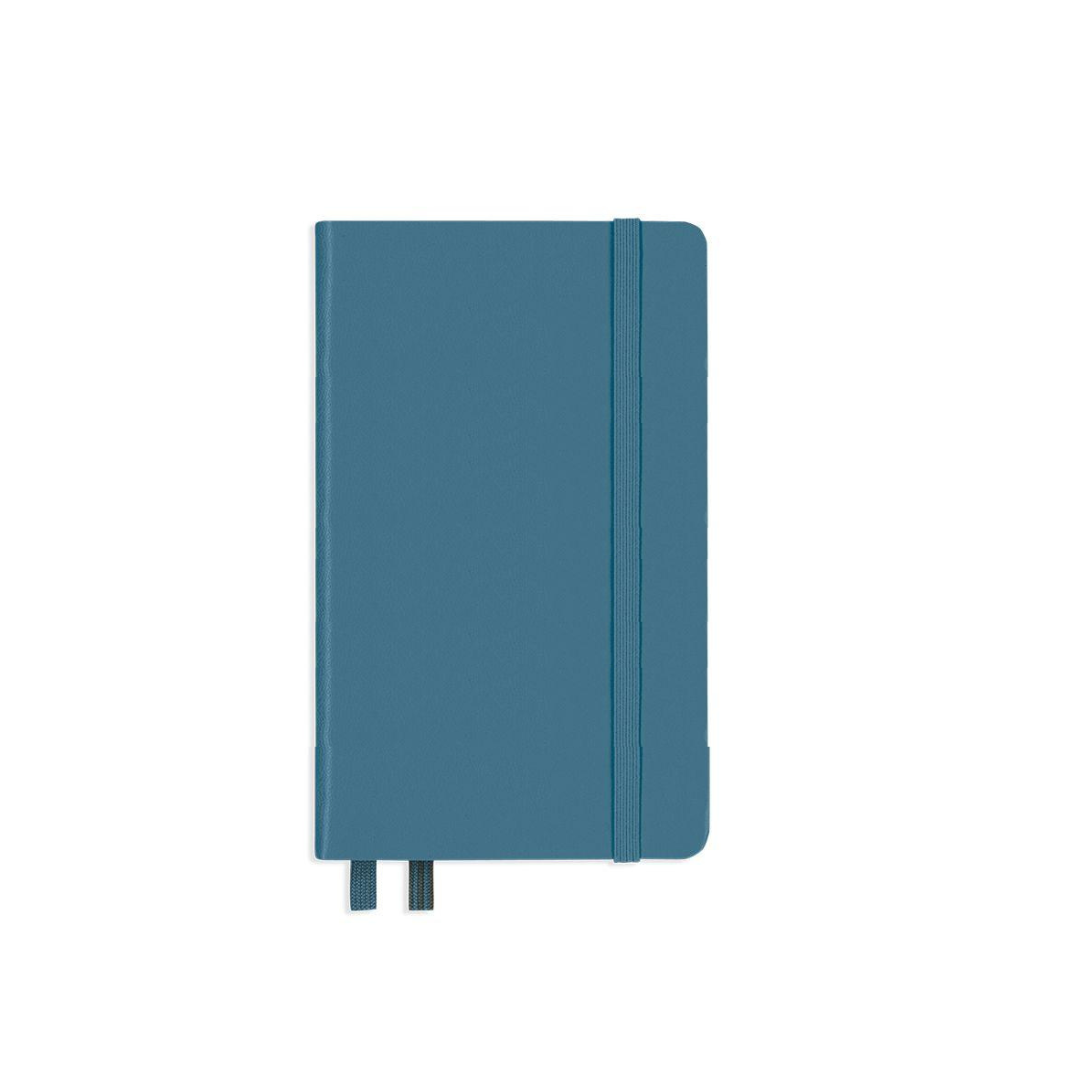 Leuchtturm1917 A6 Pocket Hardcover Notebook Stone - Blue / Ruled