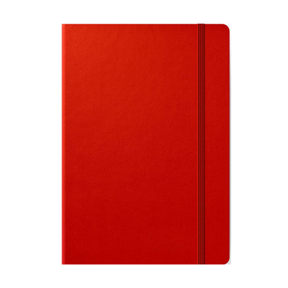 Leuchtturm1917 A5 Medium Hardcover Weekly Planner & Notebook With Booklet 2024 - Fox Red