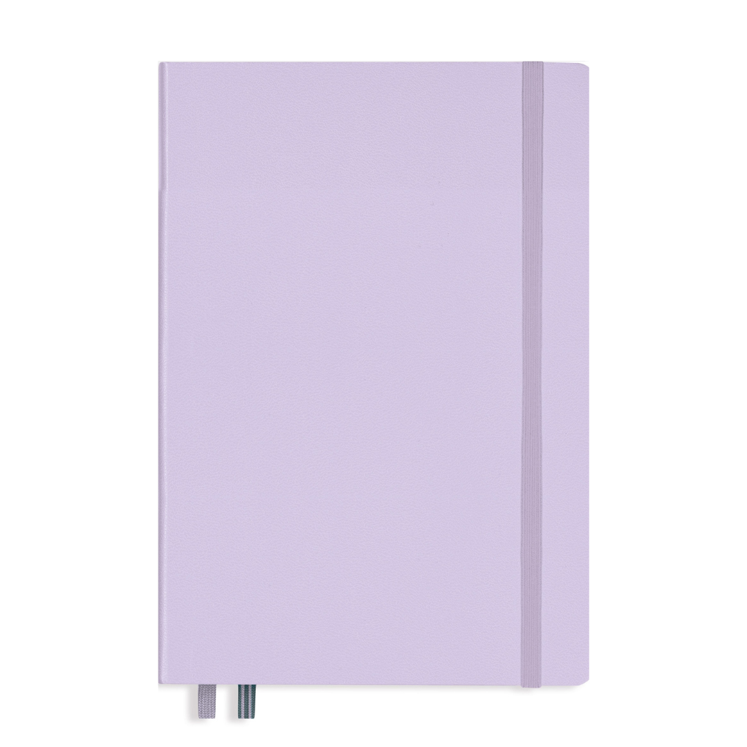 Leuchtturm1917 A5 Medium Hardcover Weekly Planner & Notebook with Booklet 2024 - Lilac