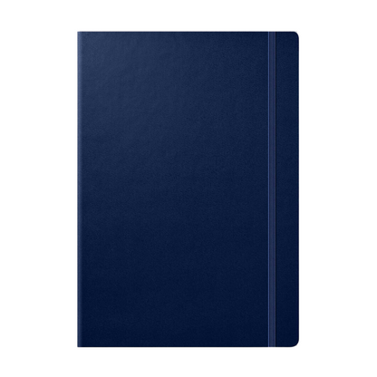 Leuchtturm1917 A5 Medium Hardcover Weekly Planner & Notebook with Booklet 2024 - Navy