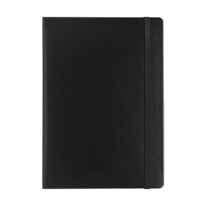 Leuchtturm1917 A5 Medium Hardcover Weekly Planner & Notebook with Booklet 2024 - Black