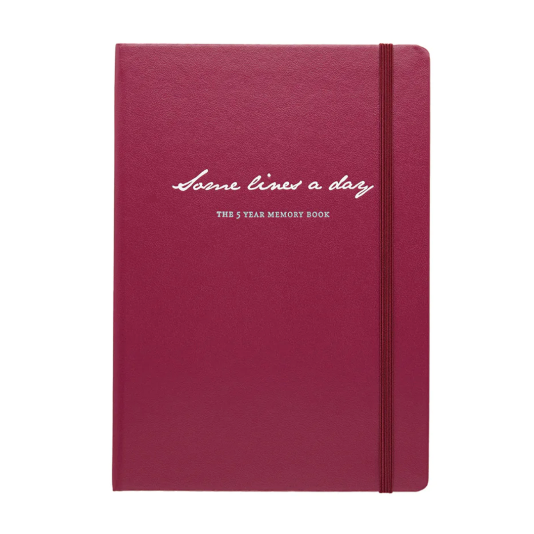 Leuchtturm1917 Some Lines A Day A5 Medium Hardcover Notebook - Port Red