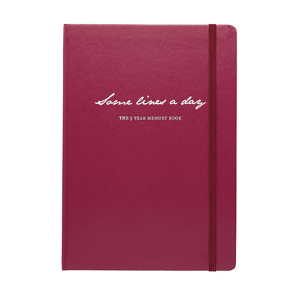 Leuchtturm1917 Some Lines A Day A5 Medium Hardcover Notebook - Port Red