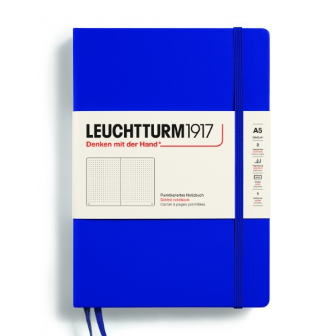 Leuchtturm1917 Recombine A5 Medium Hardcover Notebook - Ink / Dotted
