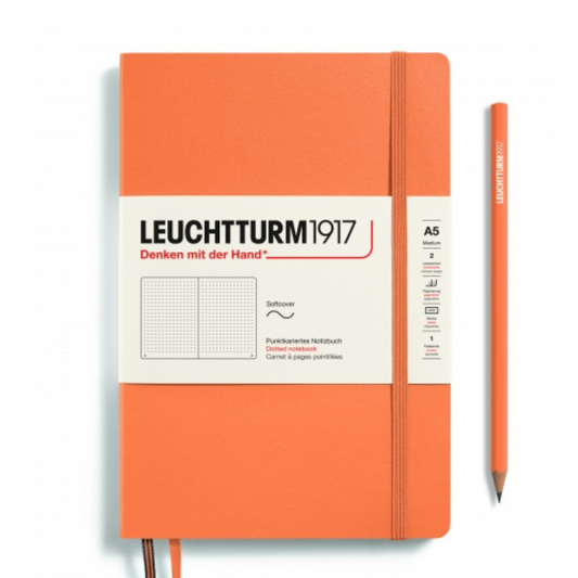 Leuchtturm1917 Recombine A5 Medium Softcover Notebook - Apricot / Dotted