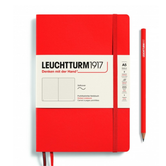 Leuchtturm1917 Recombine A5 Medium Softcover Notebook - Lobster / Dotted
