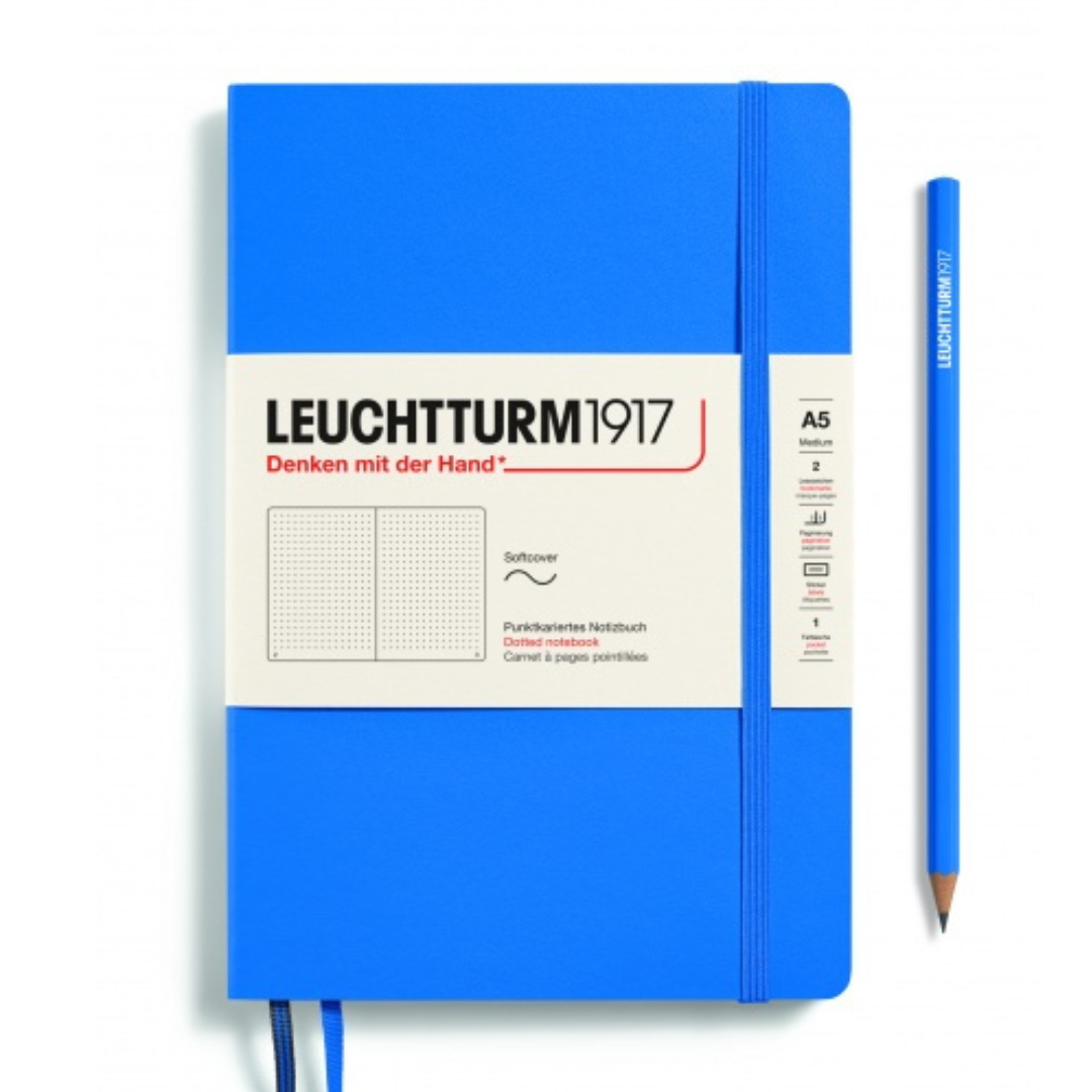 Leuchtturm1917 Recombine A5 Medium Softcover Notebook - Sky / Dotted