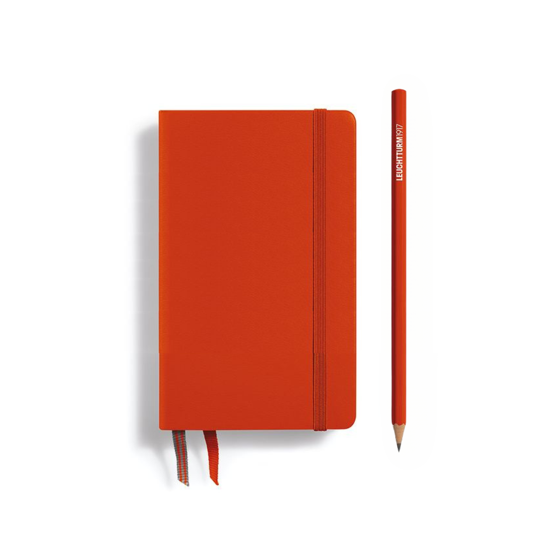 Leuchtturm1917 A6 Pocket Hardcover Notebook - Plain / Fox Red