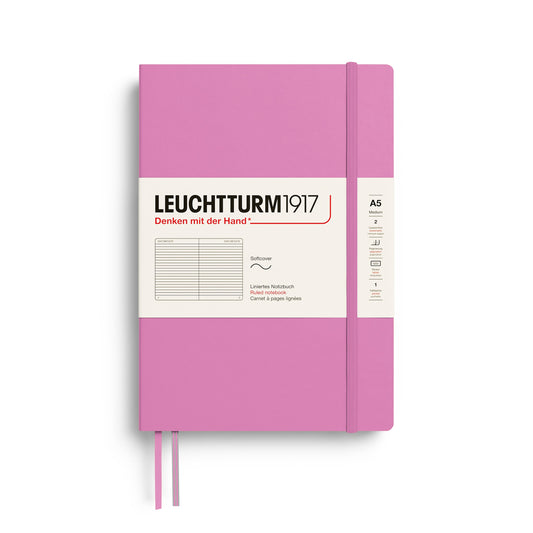 Leuchtturm1917 A5 Medium Softcover Notebook - Ruled / Bubblegum