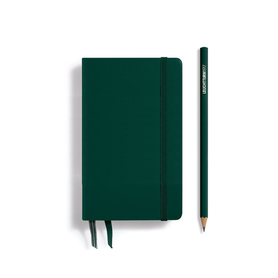 Leuchtturm1917 A6 Pocket Hardcover Notebook - Dotted / Forest Green