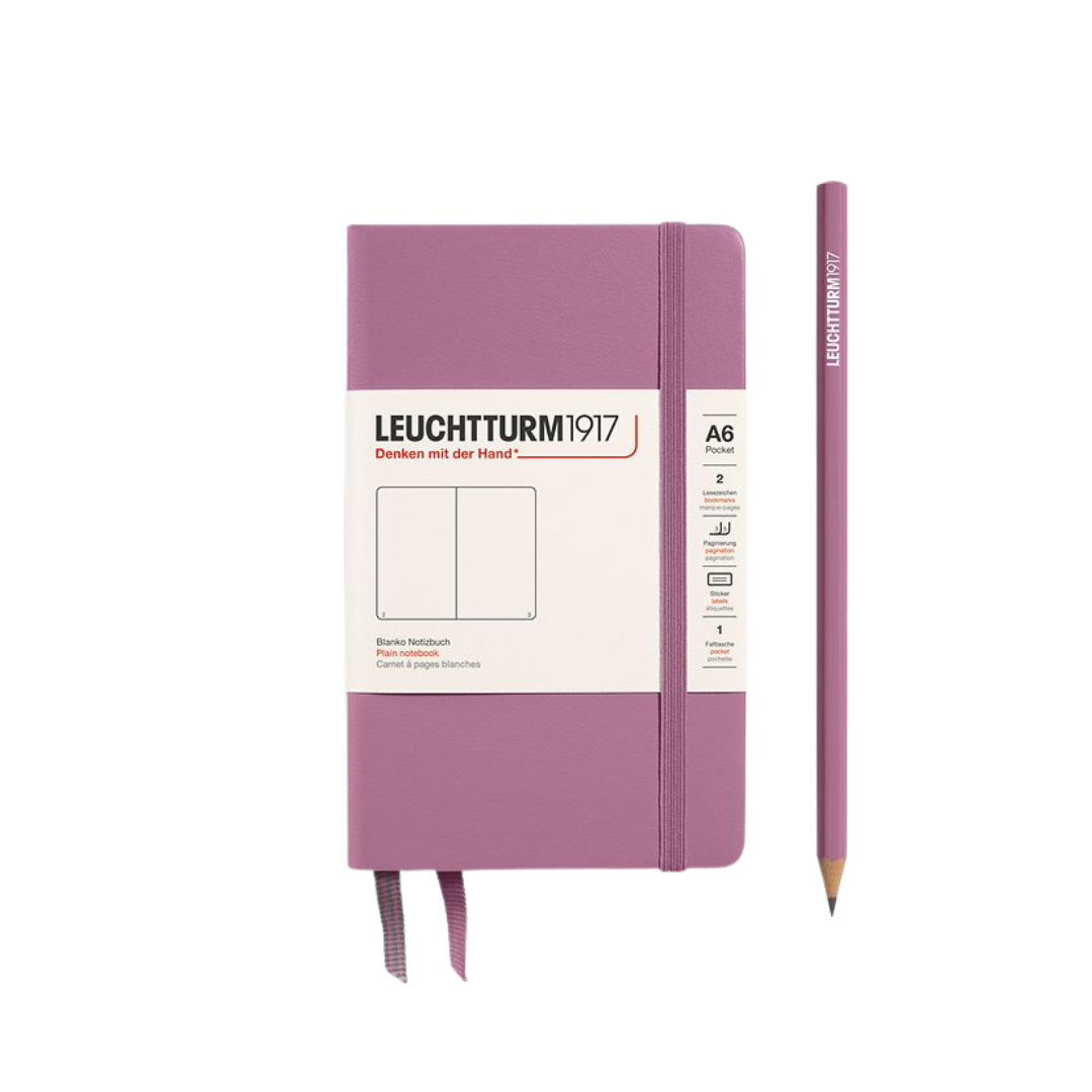 Leuchtturm1917 A6 Pocket Hardcover Notebook - Plain / Dusty Rose