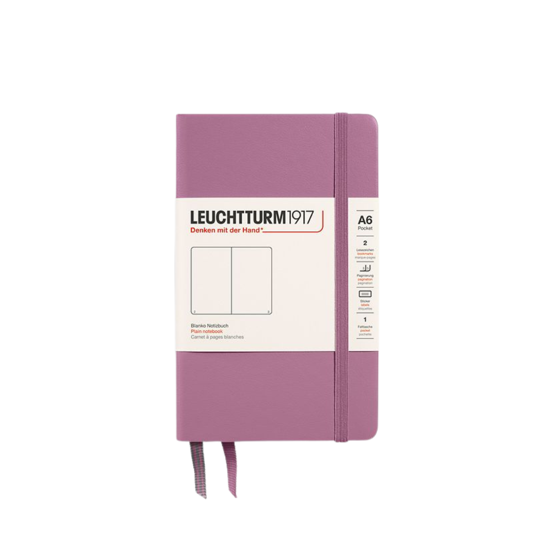 Leuchtturm1917 A6 Pocket Hardcover Notebook - Plain / Dusty Rose