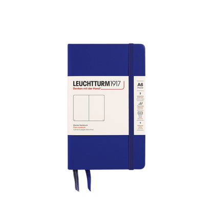 Leuchtturm1917 A6 Pocket Hardcover Notebook - Plain / Ink