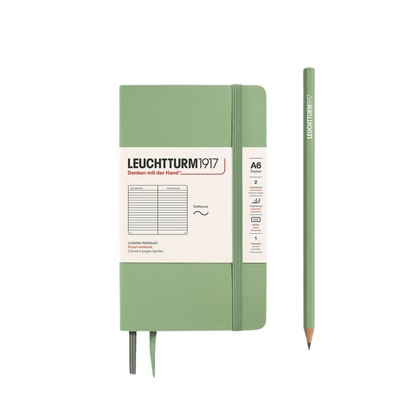 Leuchtturm1917 A6 Pocket Softcover Notebook - Ruled / Sage