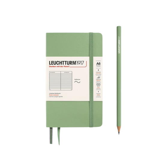 Leuchtturm1917 A6 Pocket Softcover Notebook - Ruled / Sage