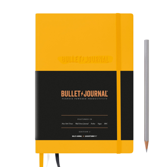 Leuchtturm1917 Bullet Journal Edition 2 A5 Medium Hardcover Notebook - Dotted / Yellow24