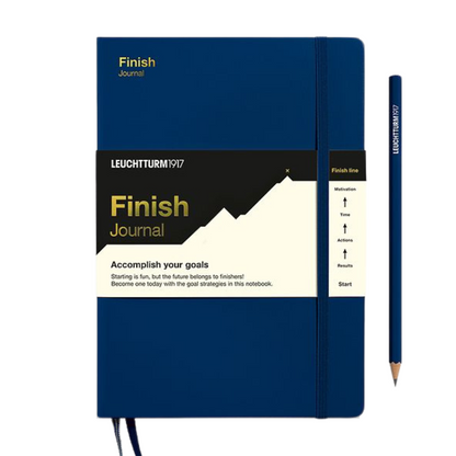 Leuchtturm1917 Finish Journal A5 Medium Hardcover Notebook - Navy Blue