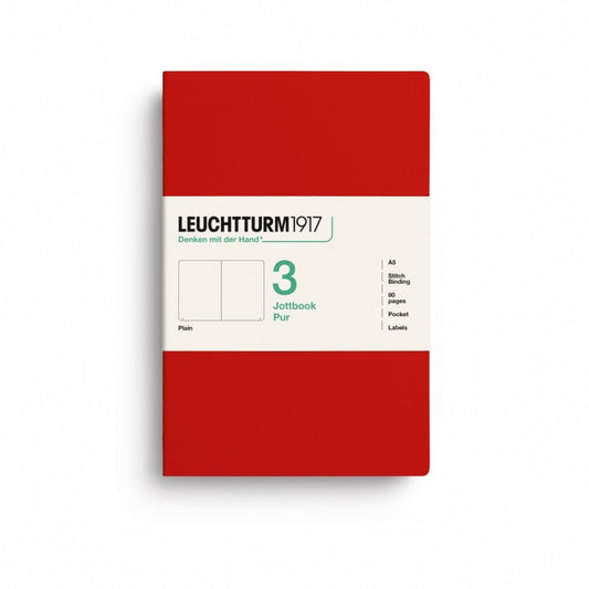 Leuchtturm1917 Jottbook Pur Medium Plain - Cherry