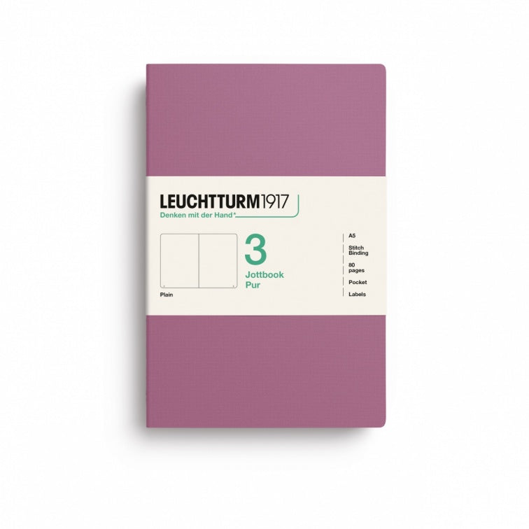 Leuchtturm1917 Jottbook Pur Medium Plain - Dusty Rose