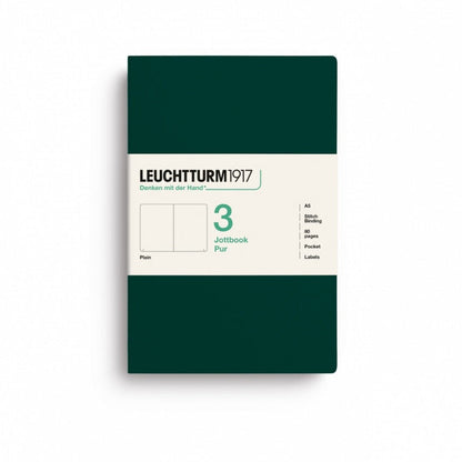 Leuchtturm1917 Jottbook Pur Medium Plain - Forest Green