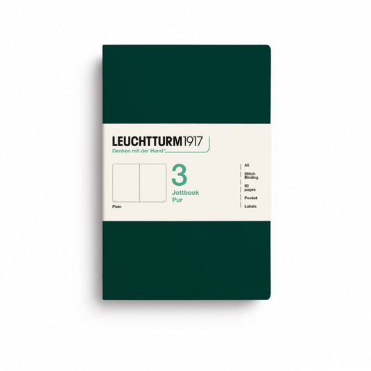 Leuchtturm1917 Jottbook Pur Medium Plain - Forest Green