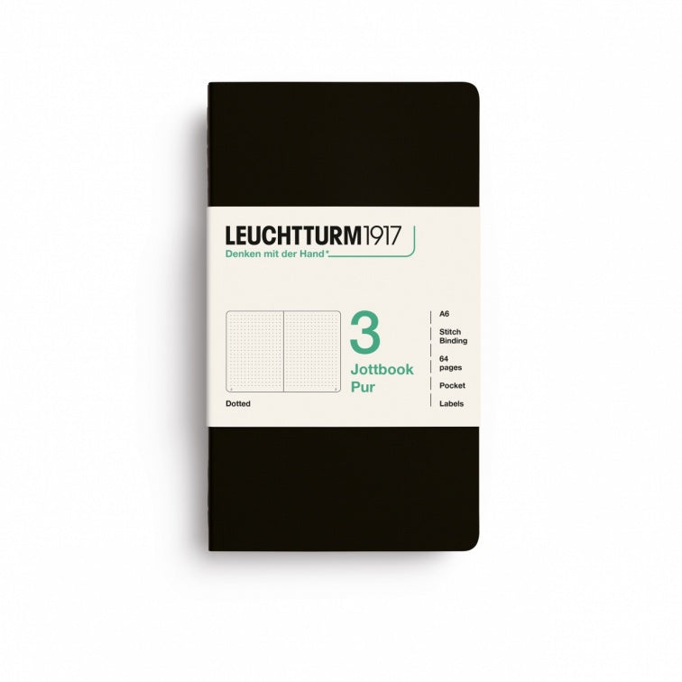 Leuchtturm1917 Jottbook Pur Pocket Dotted - Black