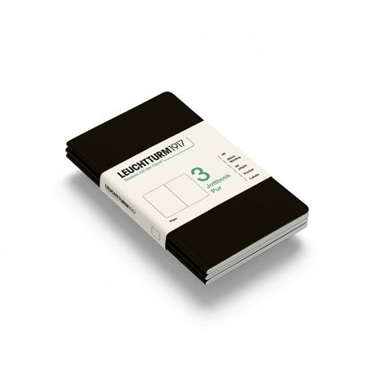 Leuchtturm1917 Jottbook Pur Pocket Plain - Black