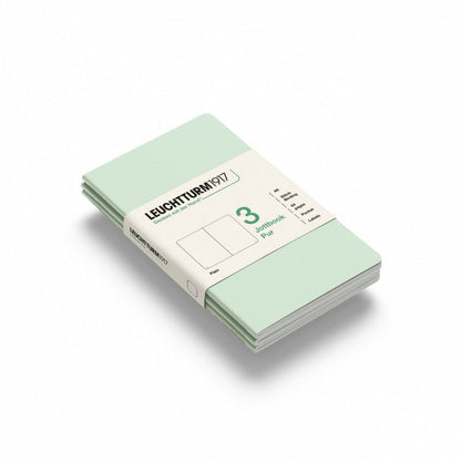 Leuchtturm1917 Jottbook Pur Pocket Plain - Mint Green