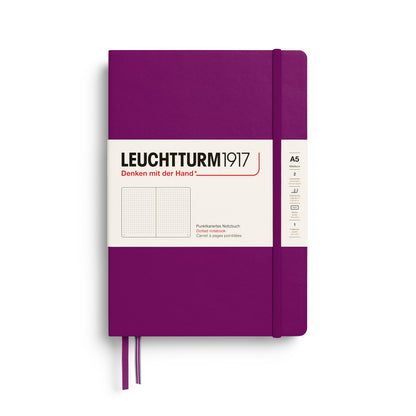 Leuchtturm1917 A5 Medium Hardcover Notebook - Dotted / Burgundy