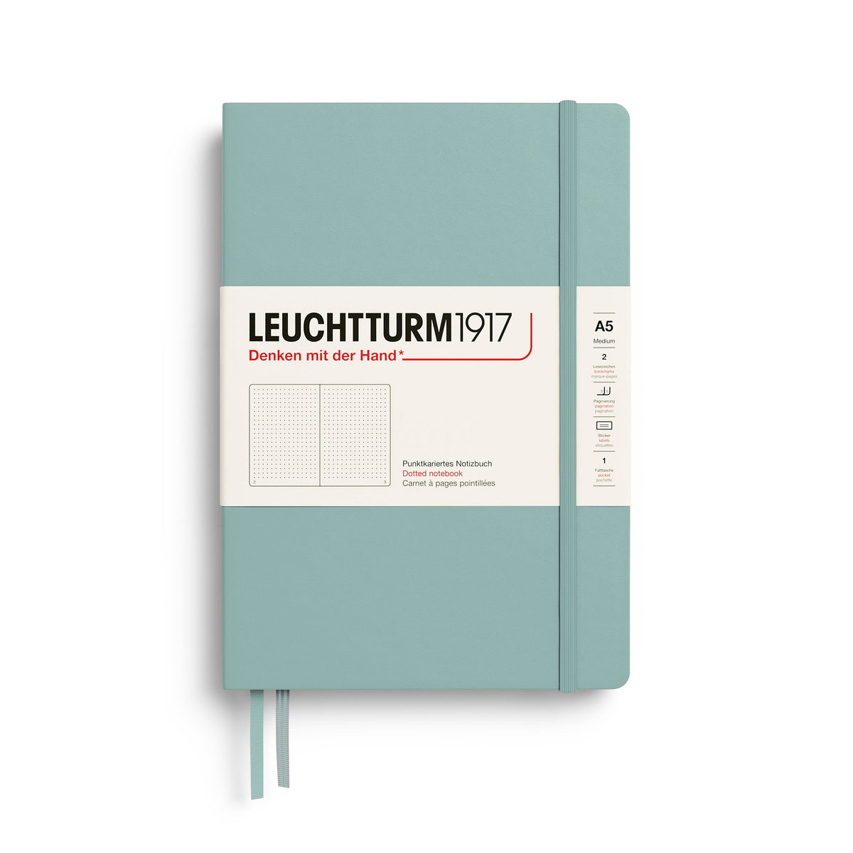 Leuchtturm1917 A5 Medium Hardcover Notebook - Dotted / Dove