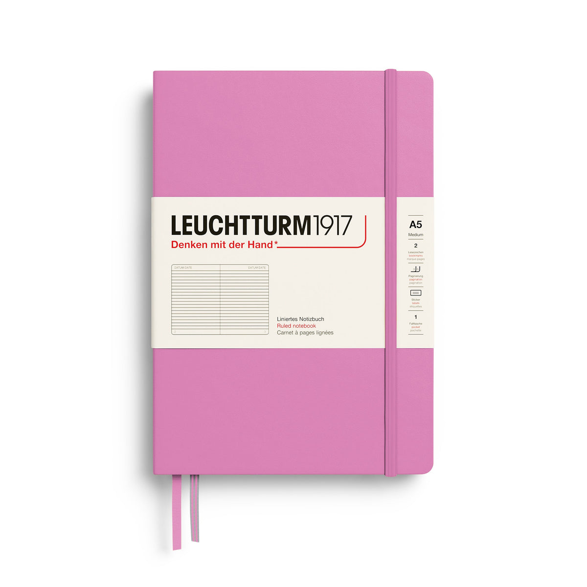 Leuchtturm1917 A5 Medium Hardcover Notebook - Ruled / Bubblegum