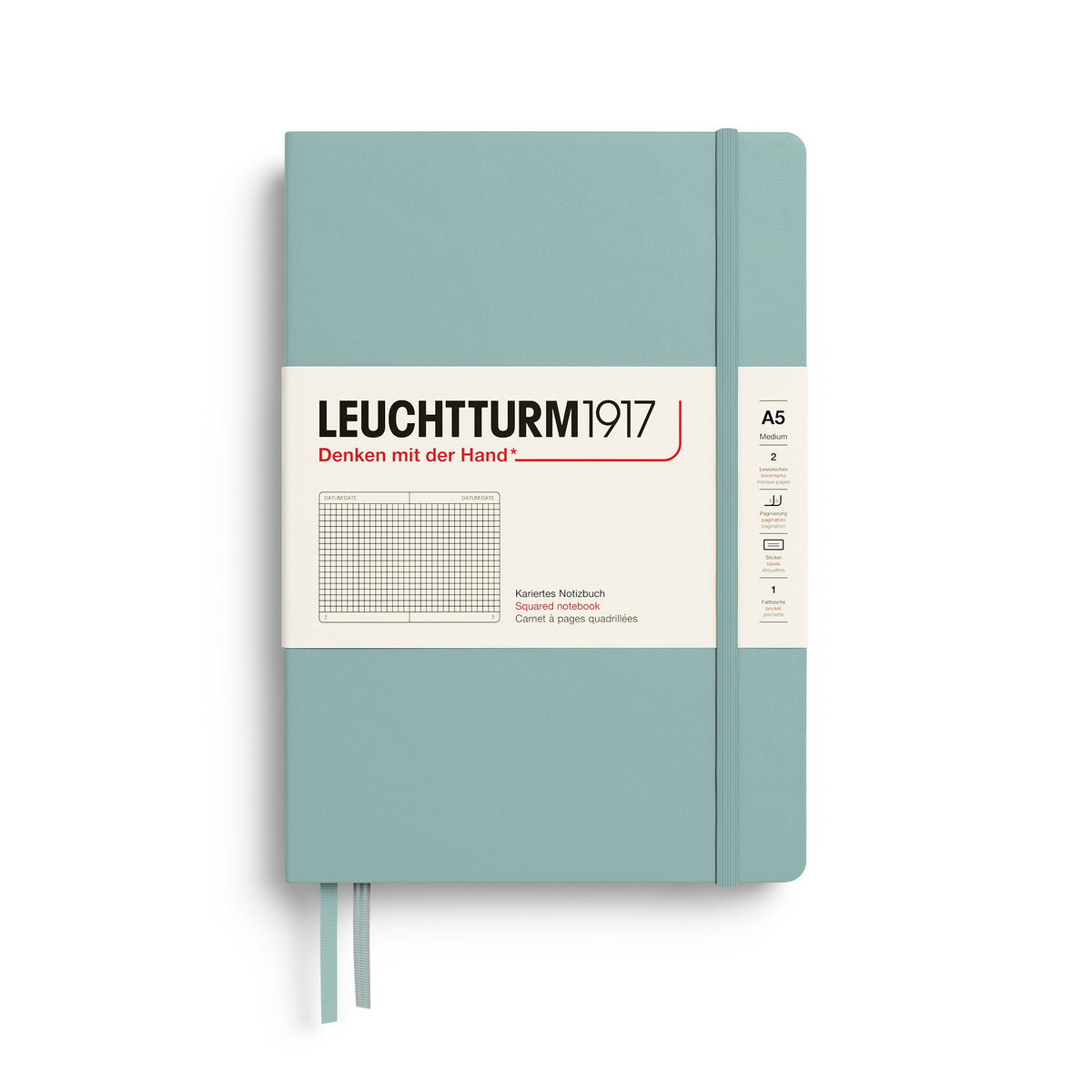 Leuchtturm1917 A5 Medium Hardcover Notebook - Ruled / Dove