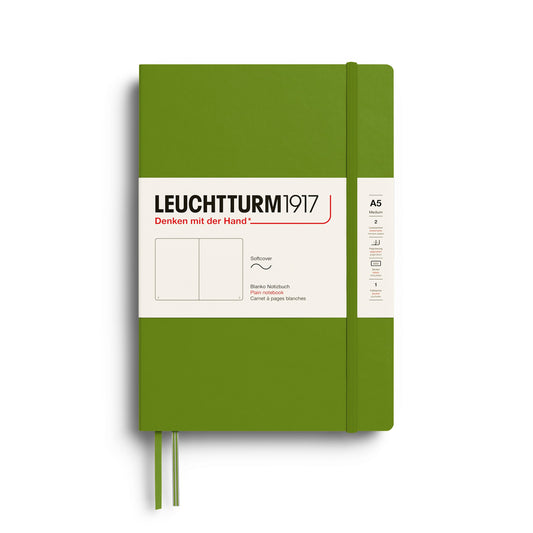 Leuchtturm1917 A5 Medium Softcover Notebook - Plain / Moss
