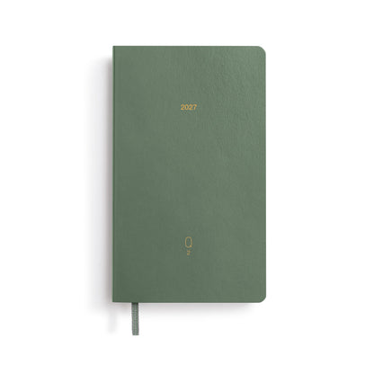 Leuchtturm1917 A6 Pocket Quarterly Daily Planner 2027, 4-Pack - Green Shades