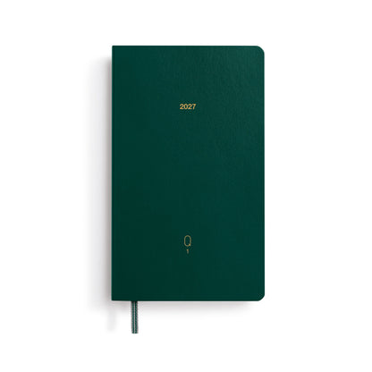 Leuchtturm1917 A6 Pocket Quarterly Daily Planner 2027, 4-Pack - Green Shades