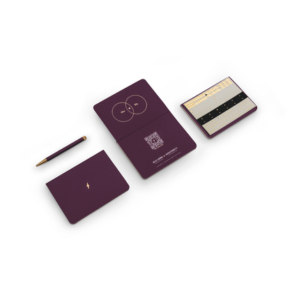Leuchtturm1917 Bullet Journal Gift Set - 1 Bullet Journal Purple, 1 Drehgriffel and 1 Pen Loop